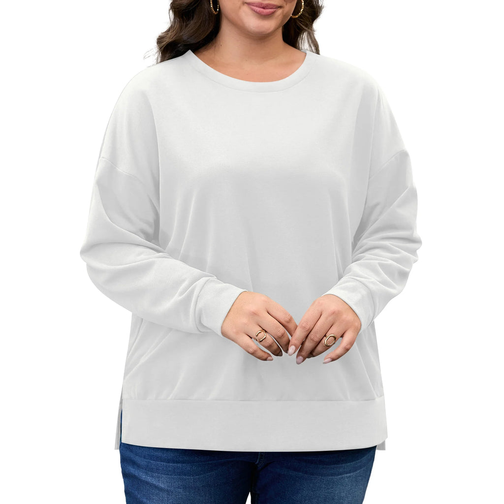 FlorCurve Women Side Split Sweatshirts 1459