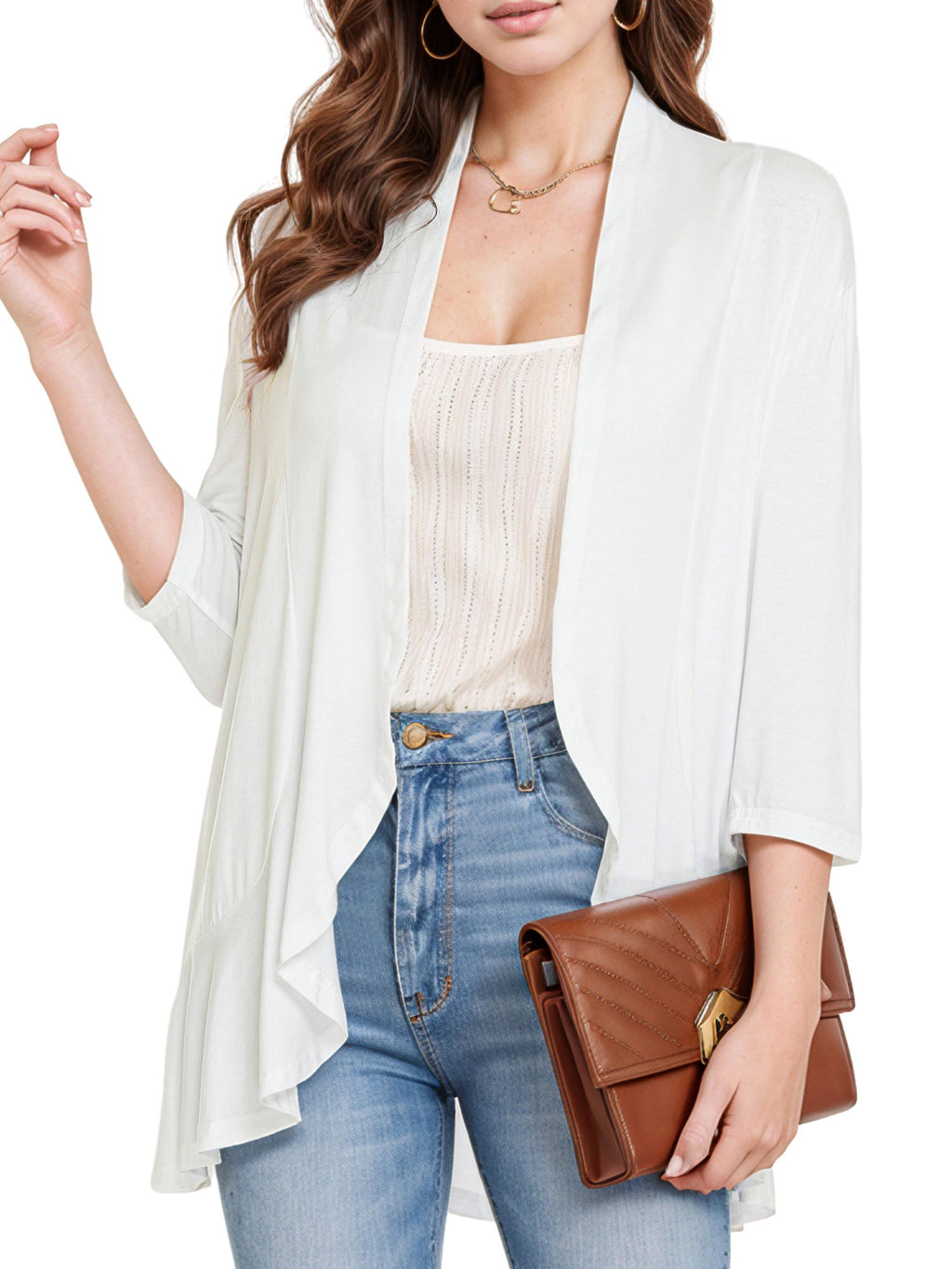 FlorCurve Casual Plus Size Cardigans for Women 0702