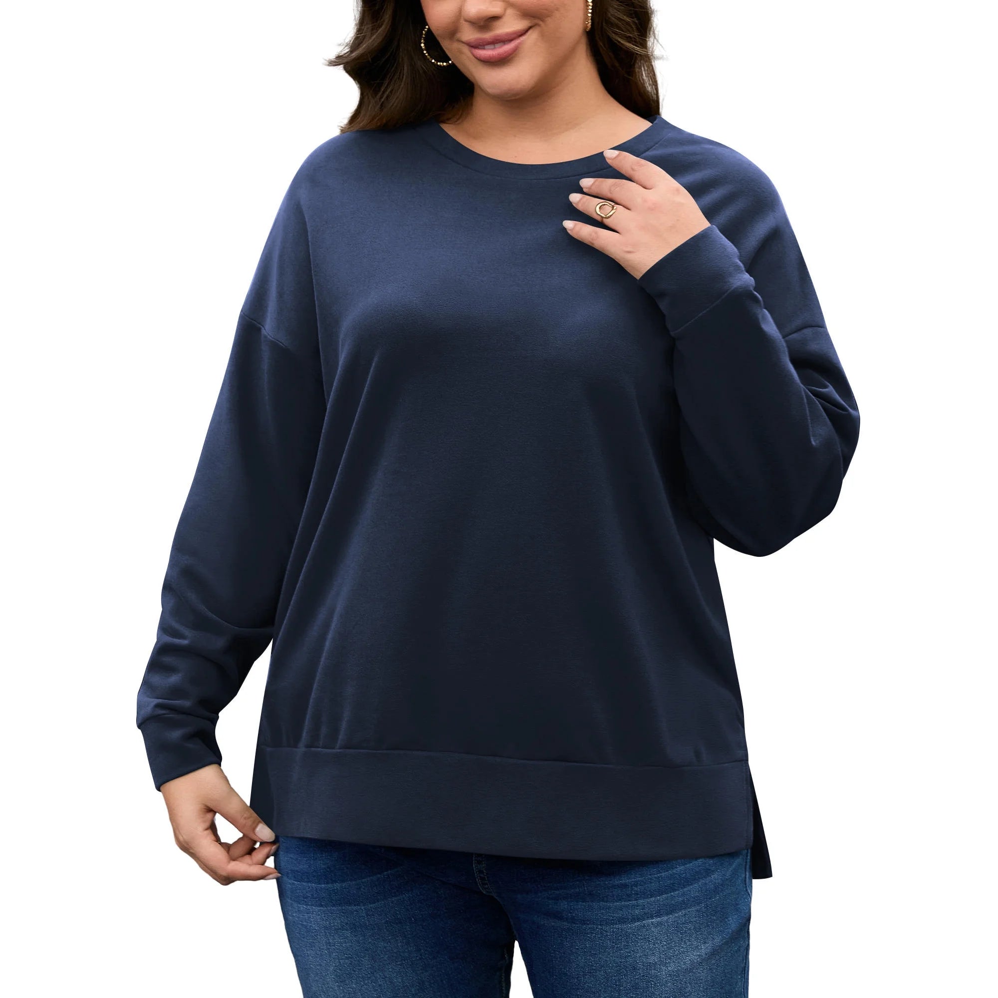 FlorCurve Women Side Split Sweatshirts 1459