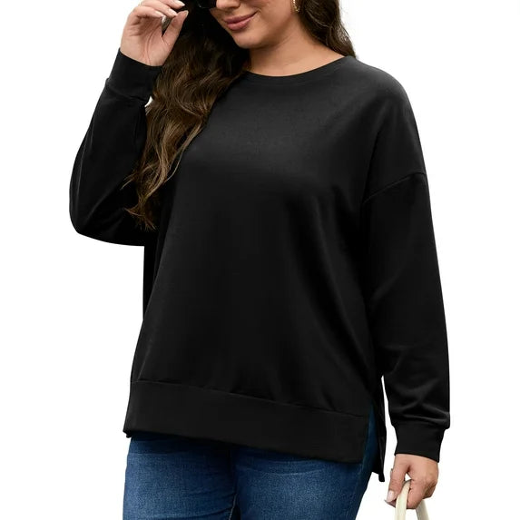 FlorCurve Women Side Split Sweatshirts 1459